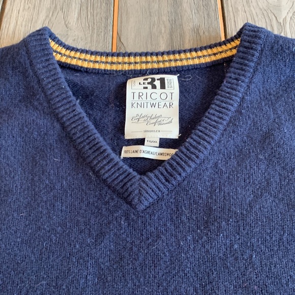 Le31 Simons Navy Wool Sweater - Picture 2 of 4